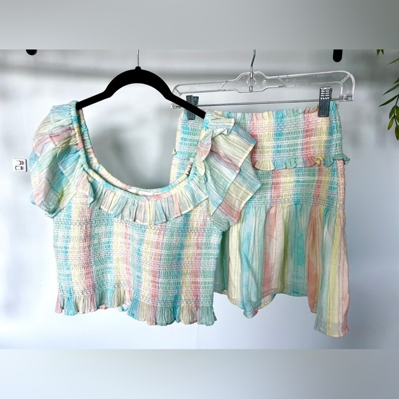 LoveShackFancy Saba top and Camilla Skirt - Picture 2 of 9